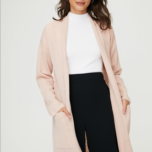 Babaton Sweaters - ARITZIA BABATON LANCE CARDIGAN IN LIGHT PINK ✨ SIZE MEDIUM